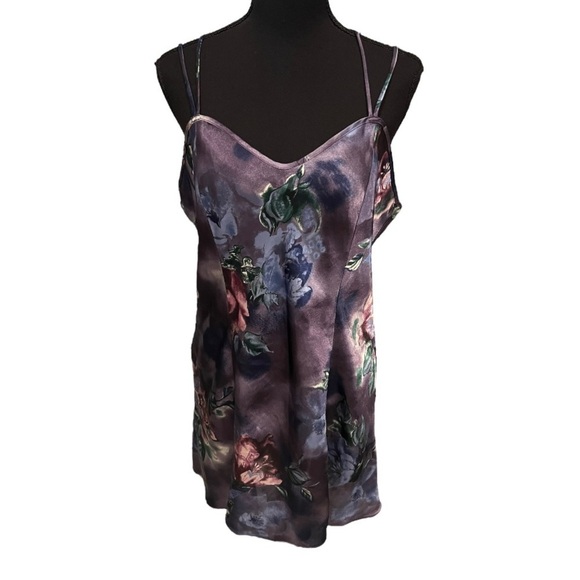 Angelique Vintage Floral Nighty Purple Large - Picture 1 of 9